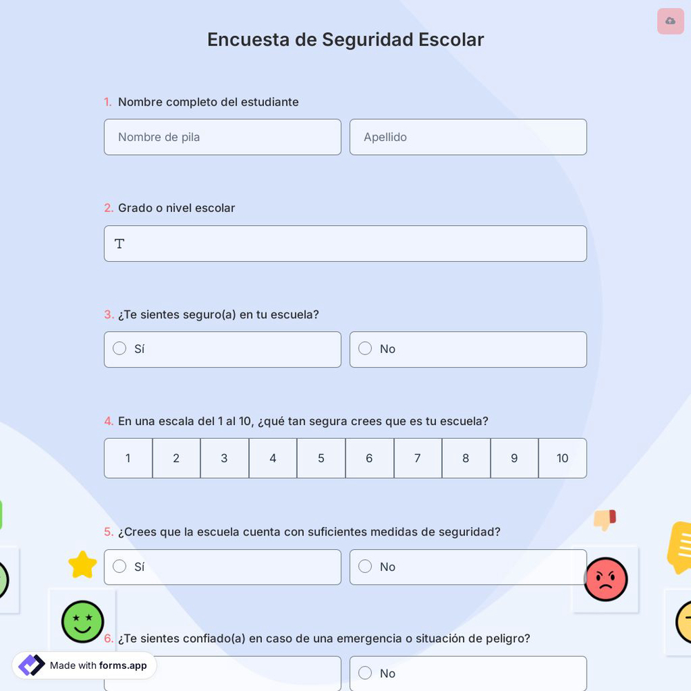Encuesta de Seguridad Escolar