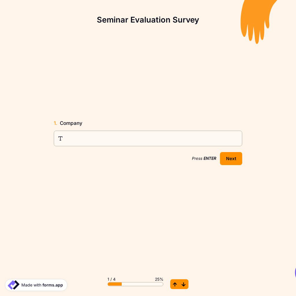 Seminar Evaluation Survey