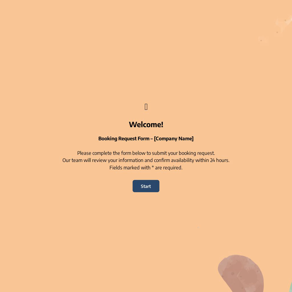 Booking Request Form