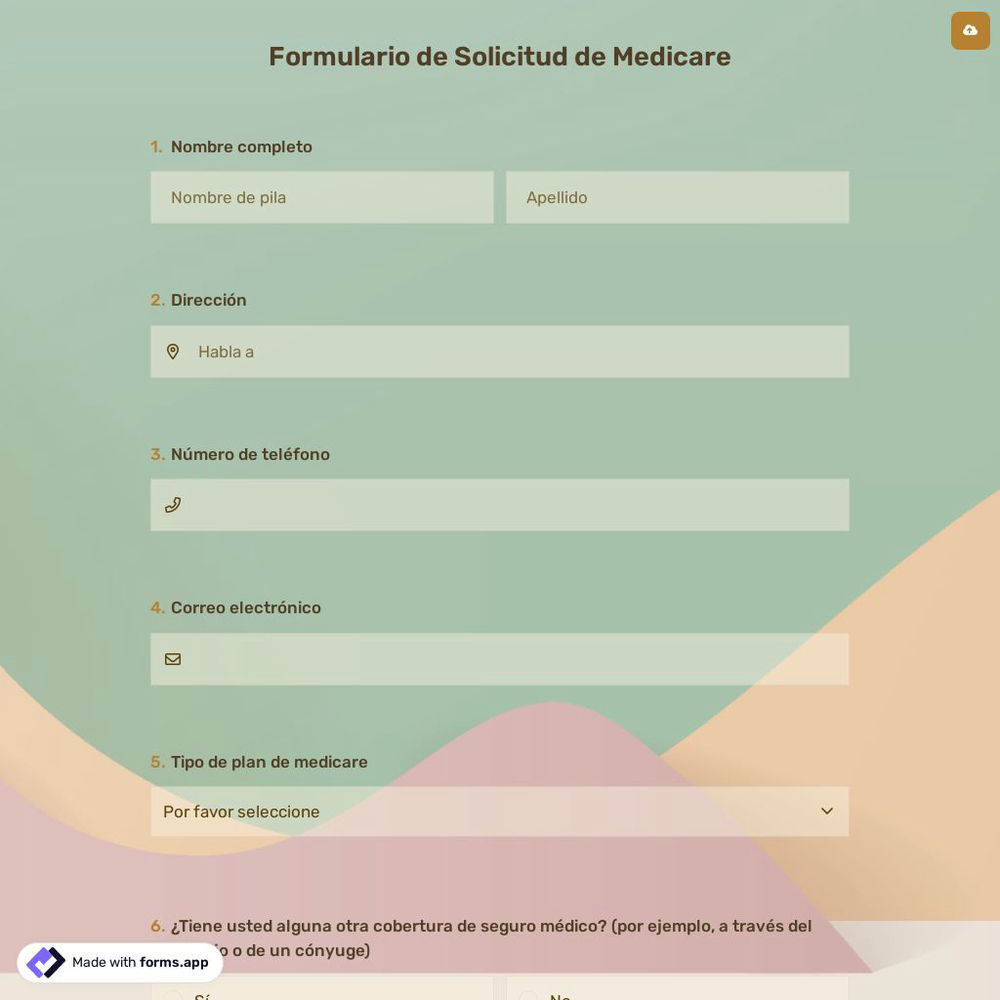 Formulario de Solicitud de Medicare