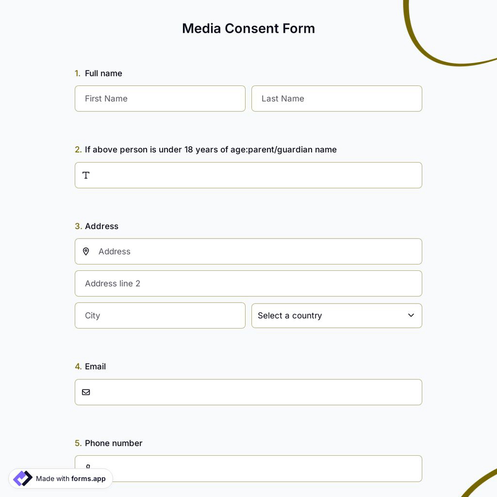 Media Consent Form