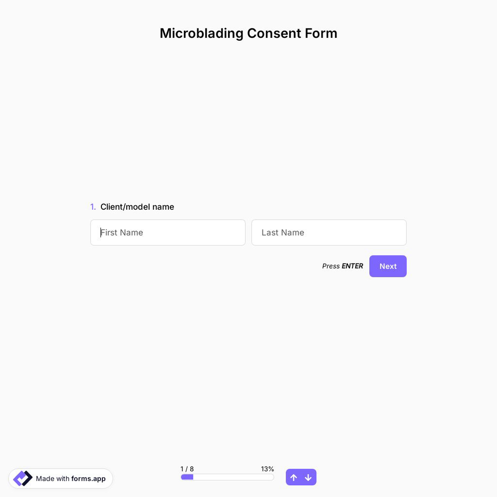 Microblading Consent Form