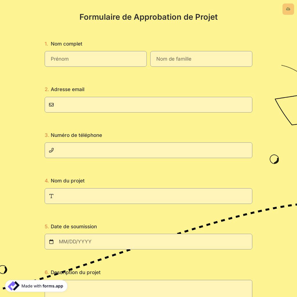 Formulaire de Approbation de Projet