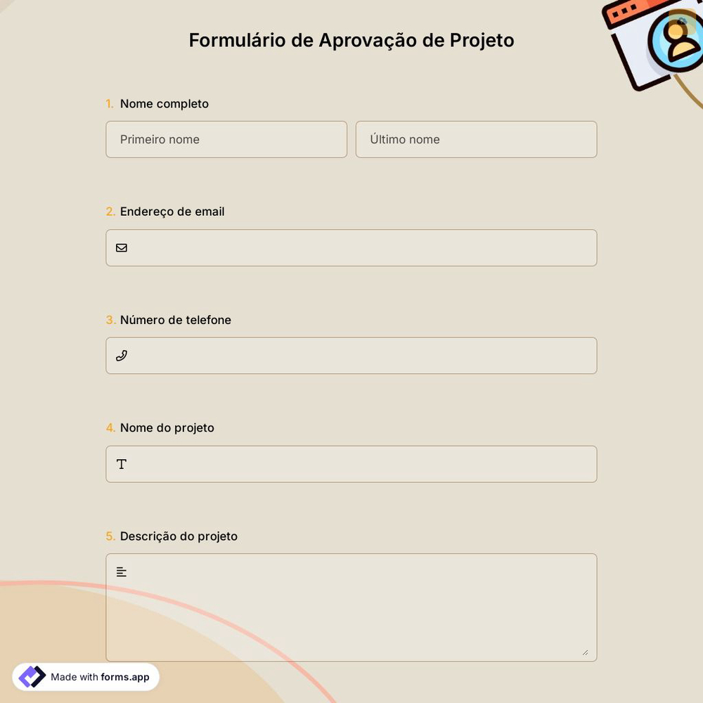 Formulário de Aprovação de Projeto