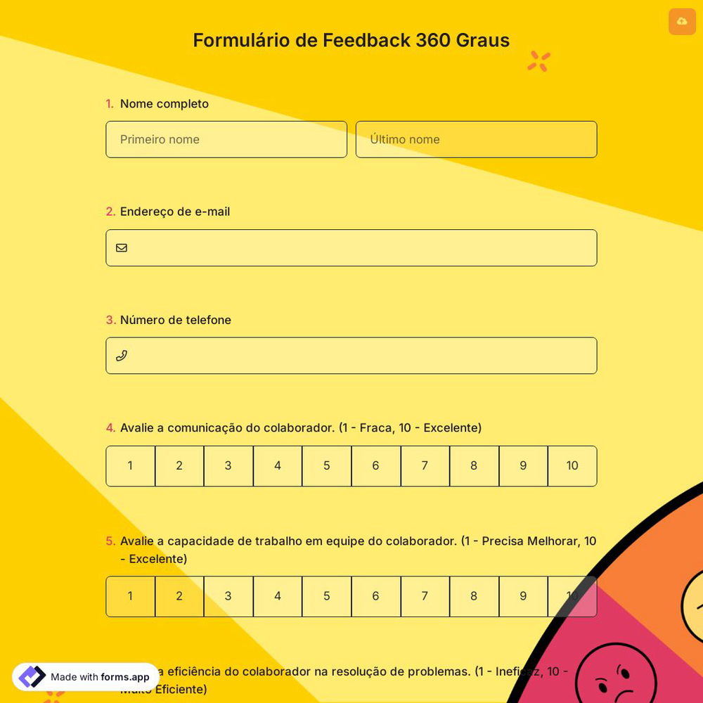 Formulário de Feedback 360 Graus