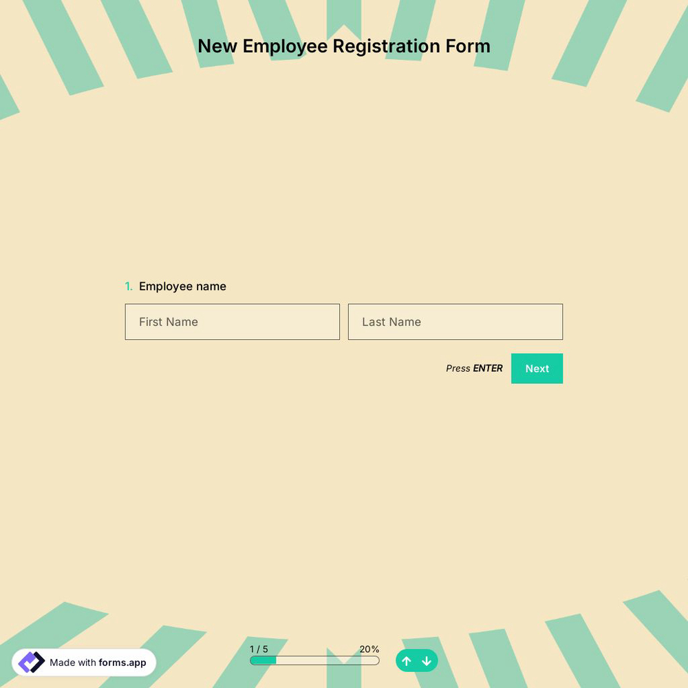 New Employee Registration Form