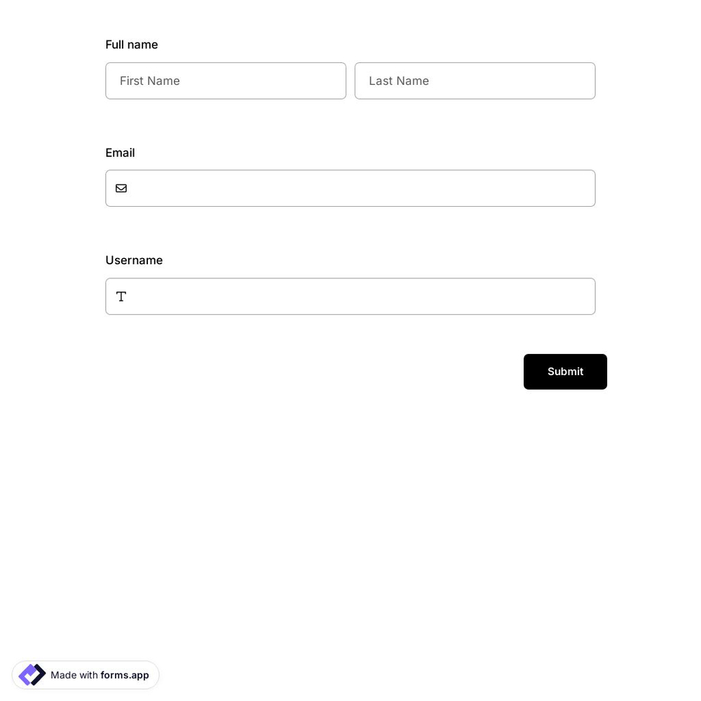 User Registration Form 