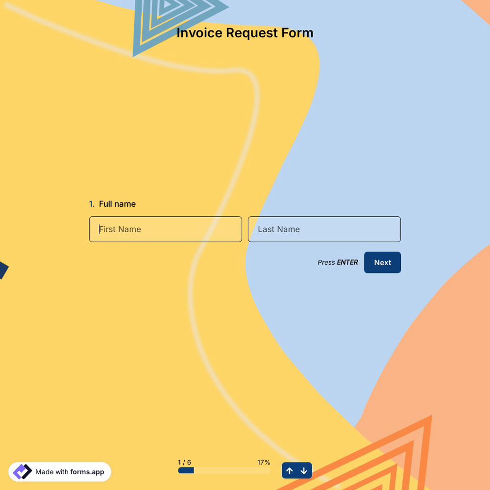 Invoice Request Form