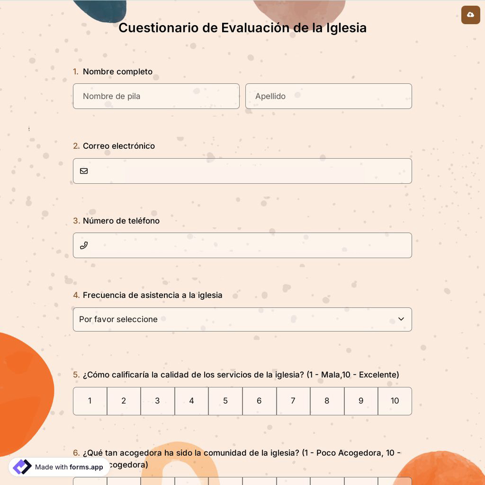 Cuestionario de Evaluación de la Iglesia