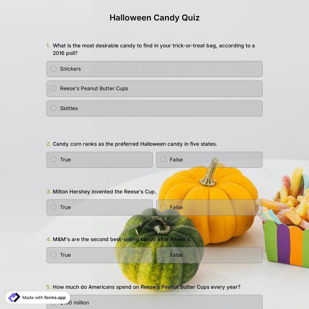 Halloween Candy Quiz