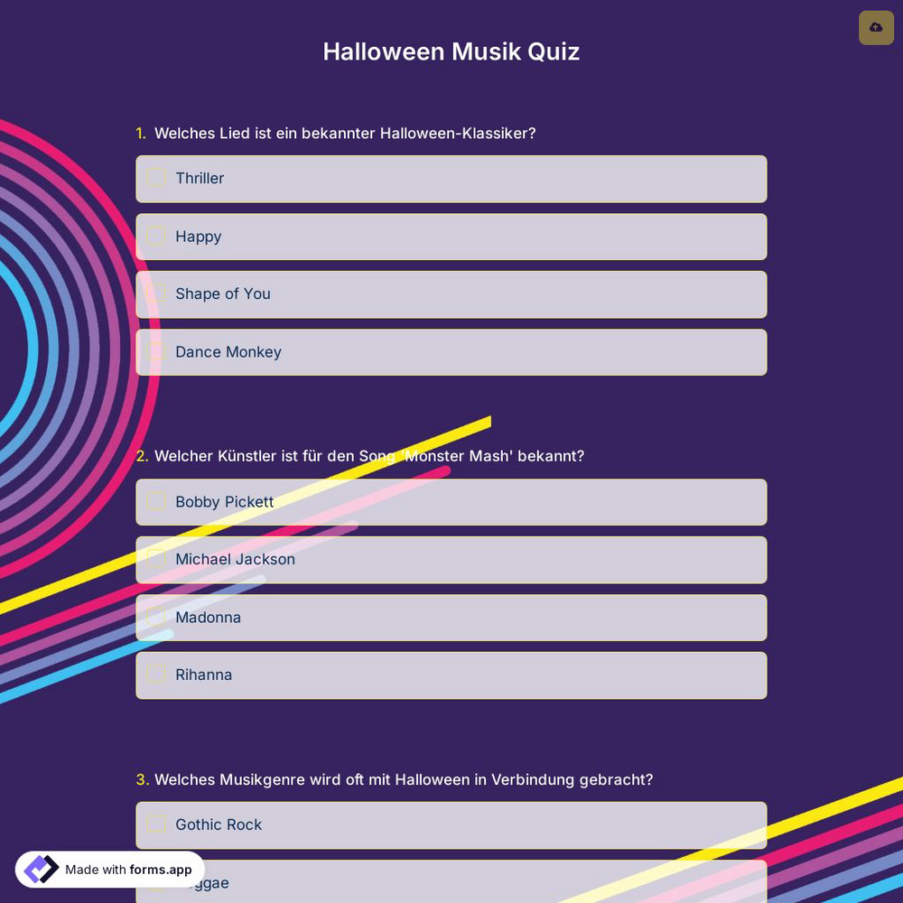 Halloween Musik Quiz