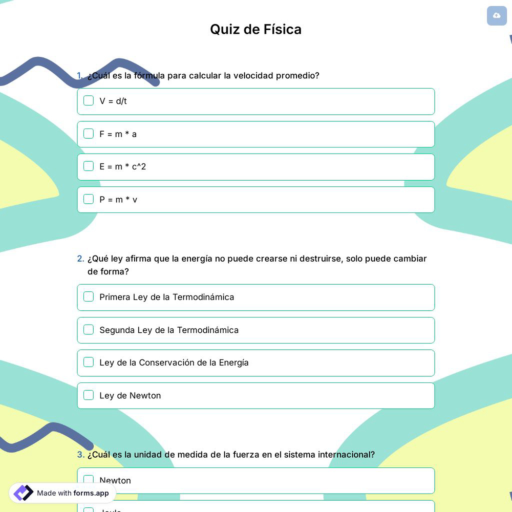 Quiz de Física