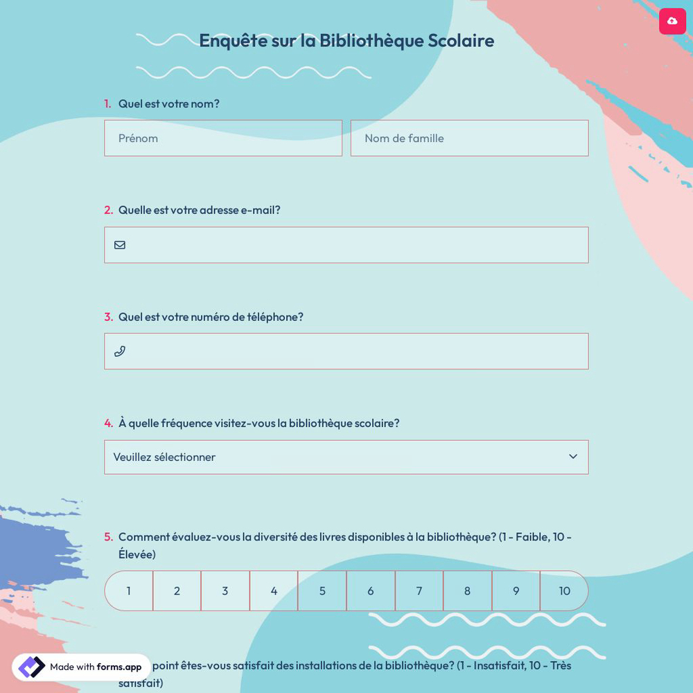 Enquête sur la Bibliothèque Scolaire