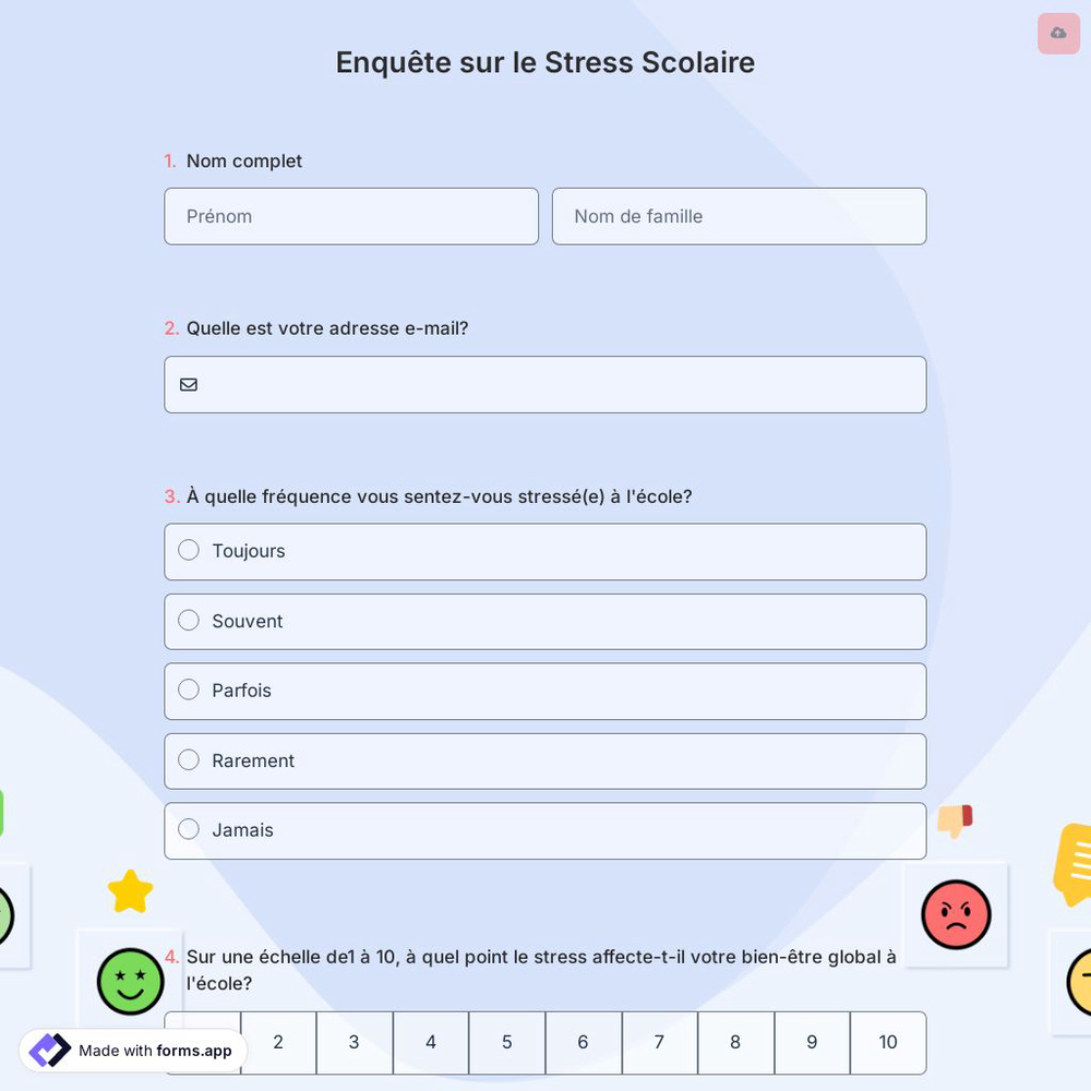 Enquête sur le Stress Scolaire