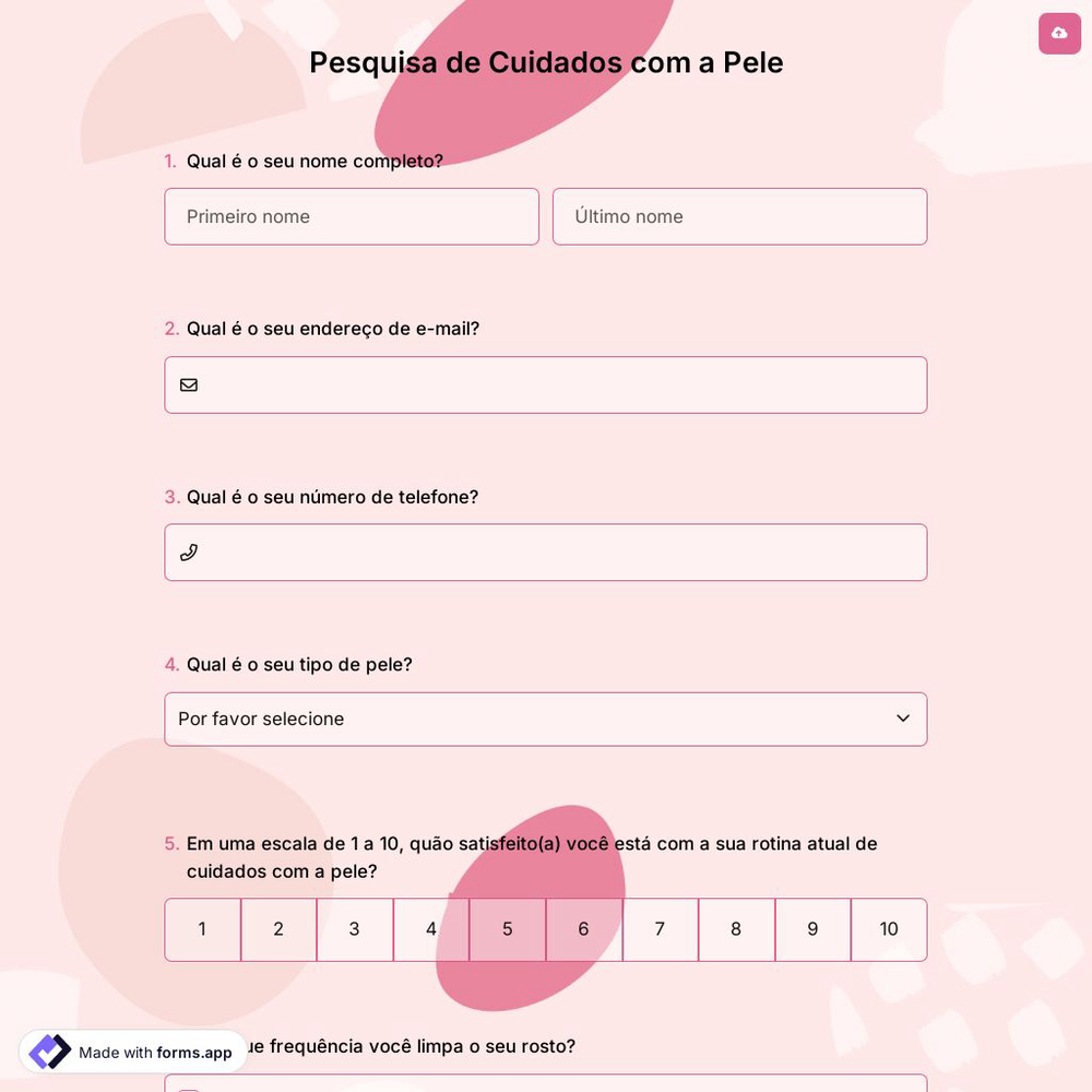 Pesquisa de Cuidados com a Pele