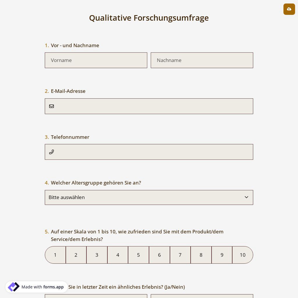 Qualitative Forschungsumfrage