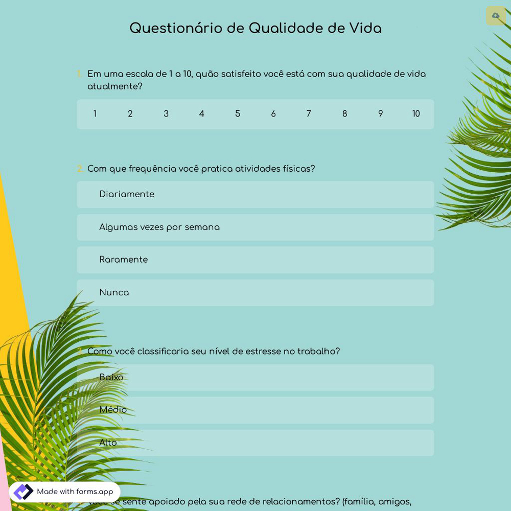 Questionário de Qualidade de Vida