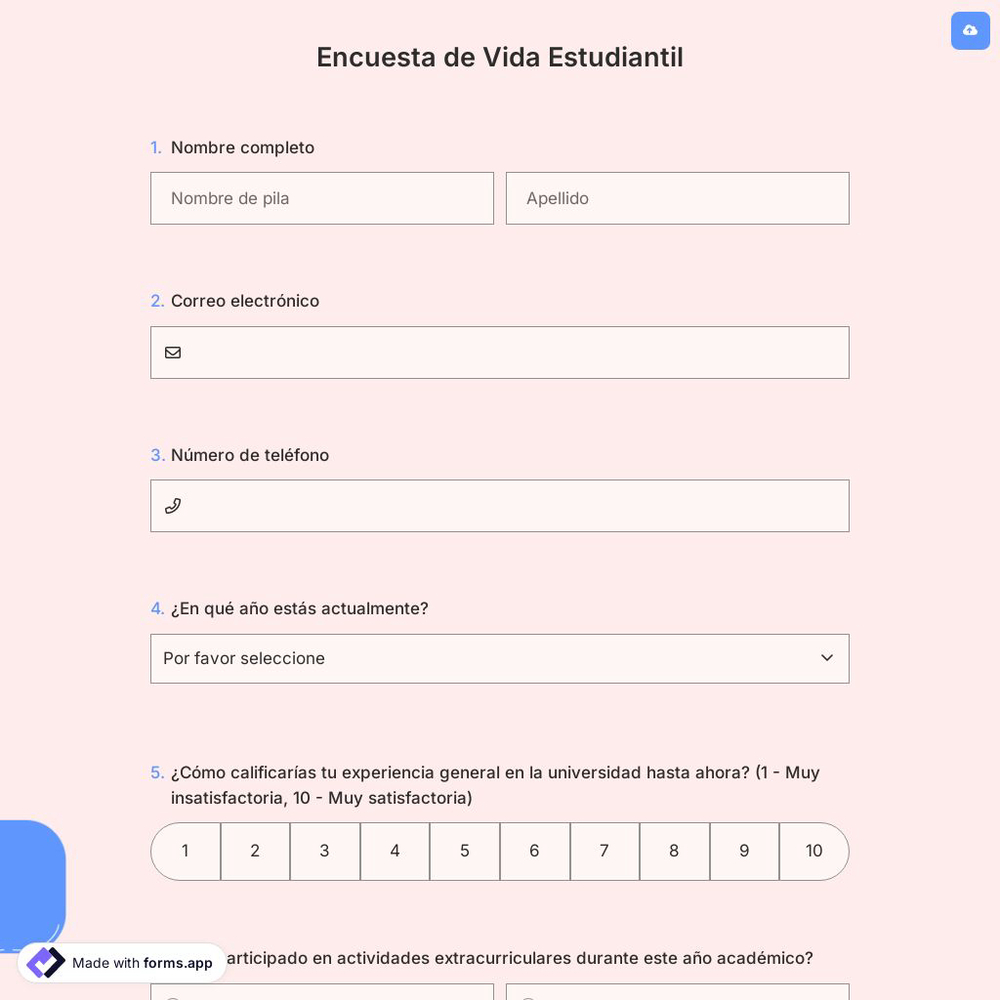 Encuesta de Vida Estudiantil