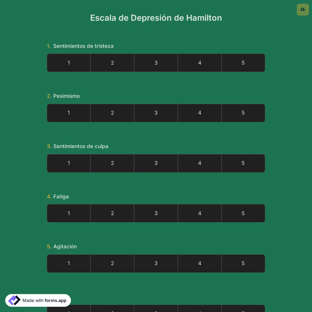 Escala de Depresión de Hamilton