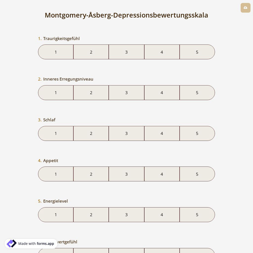 Montgomery-Åsberg-Depressionsbewertungsskala
