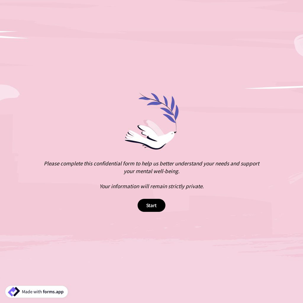 Psychological Assessment Form