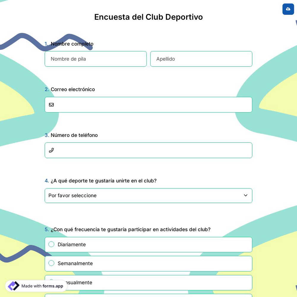 Encuesta del Club Deportivo