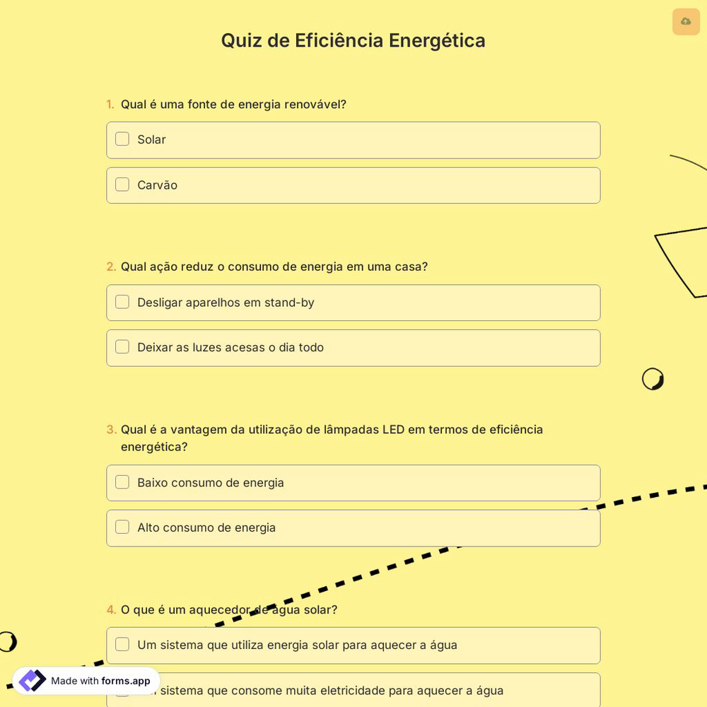 Quiz de Eficiência Energética