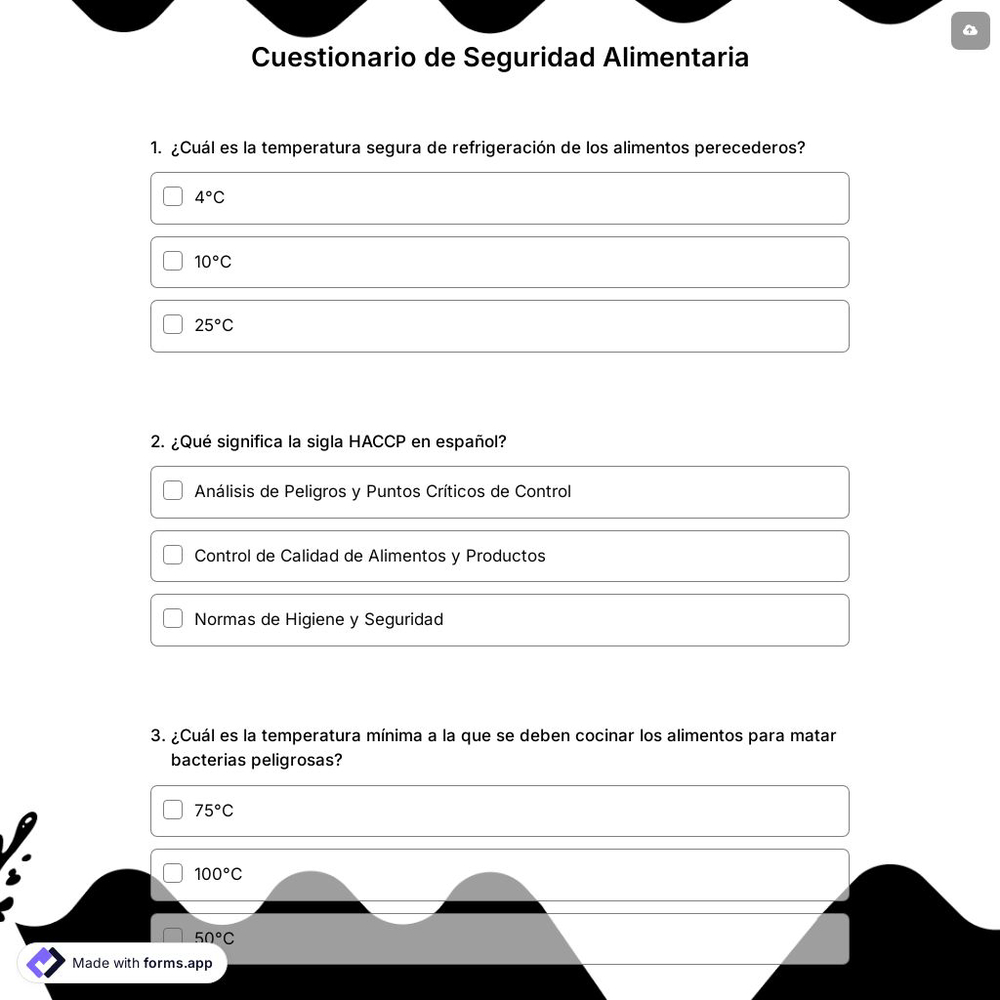 Cuestionario de Seguridad Alimentaria