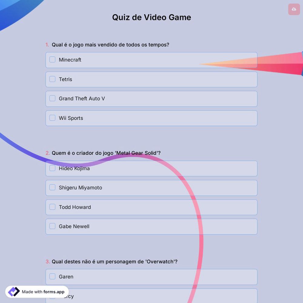 Quiz de Video Game