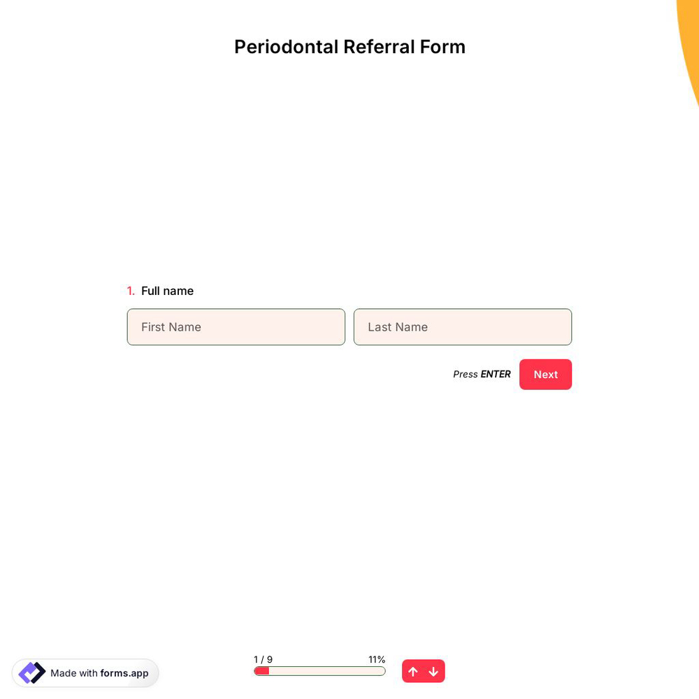 Periodontal Referral Form