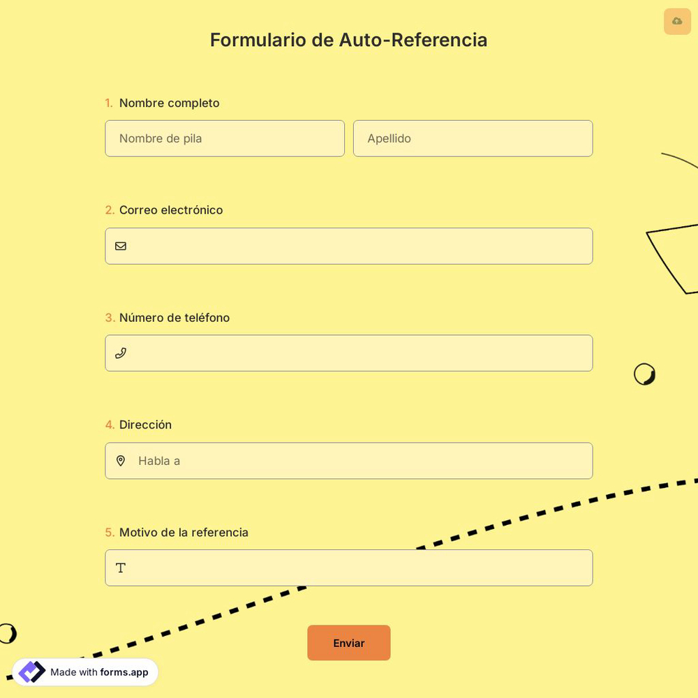 Formulario de Auto-Referencia