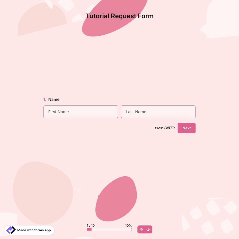 Tutorial Request Form