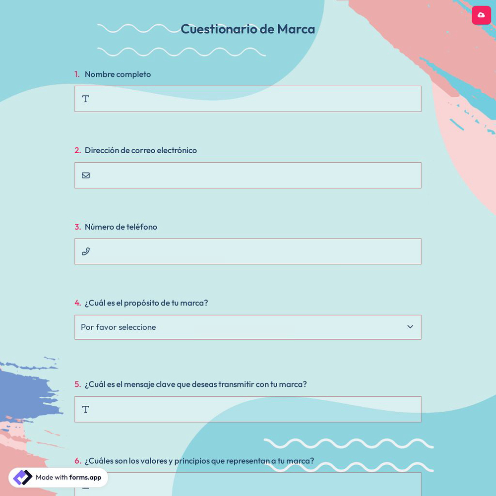 Cuestionario de Marca