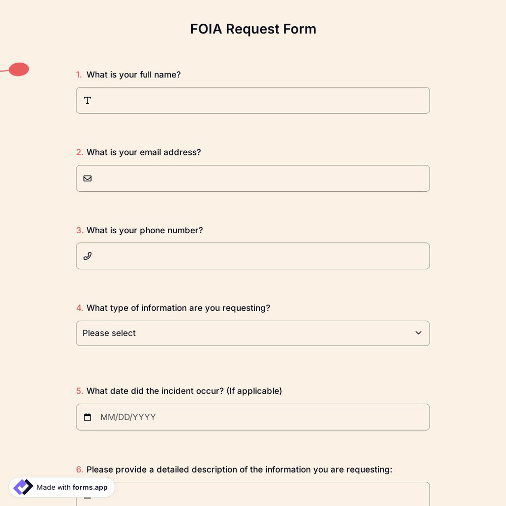 FOIA Request Form