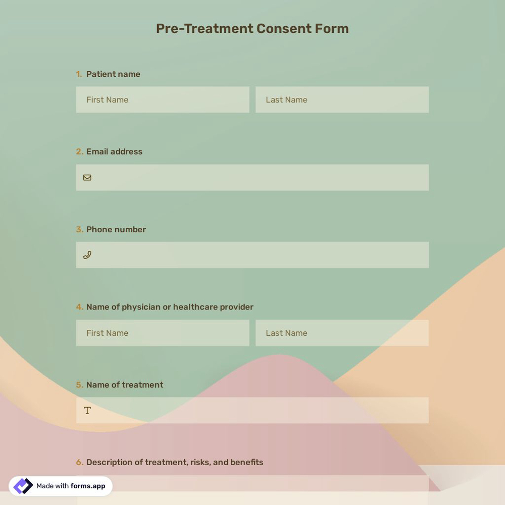 Pre-Treatment Consent Form