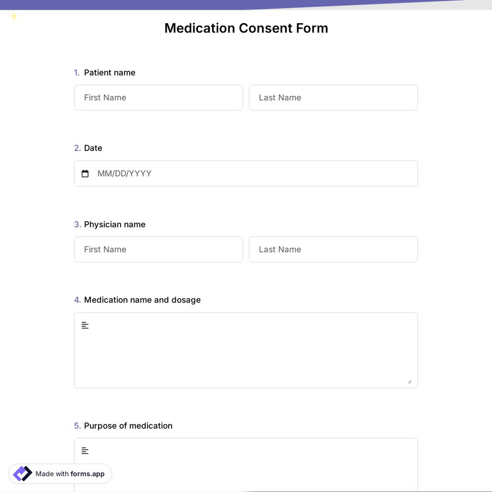 Medication Consent Form