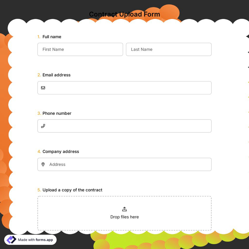 Contract Upload Form