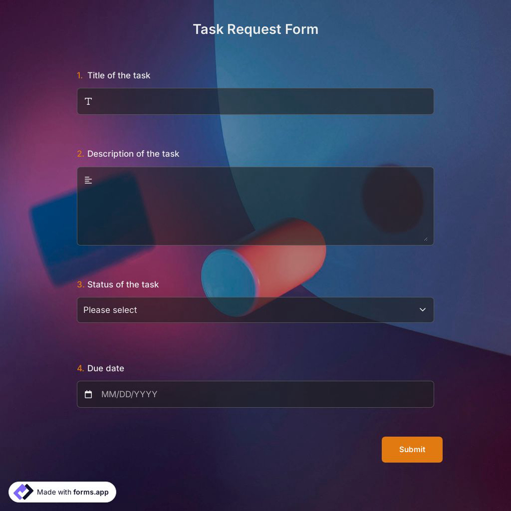 Task Request Form