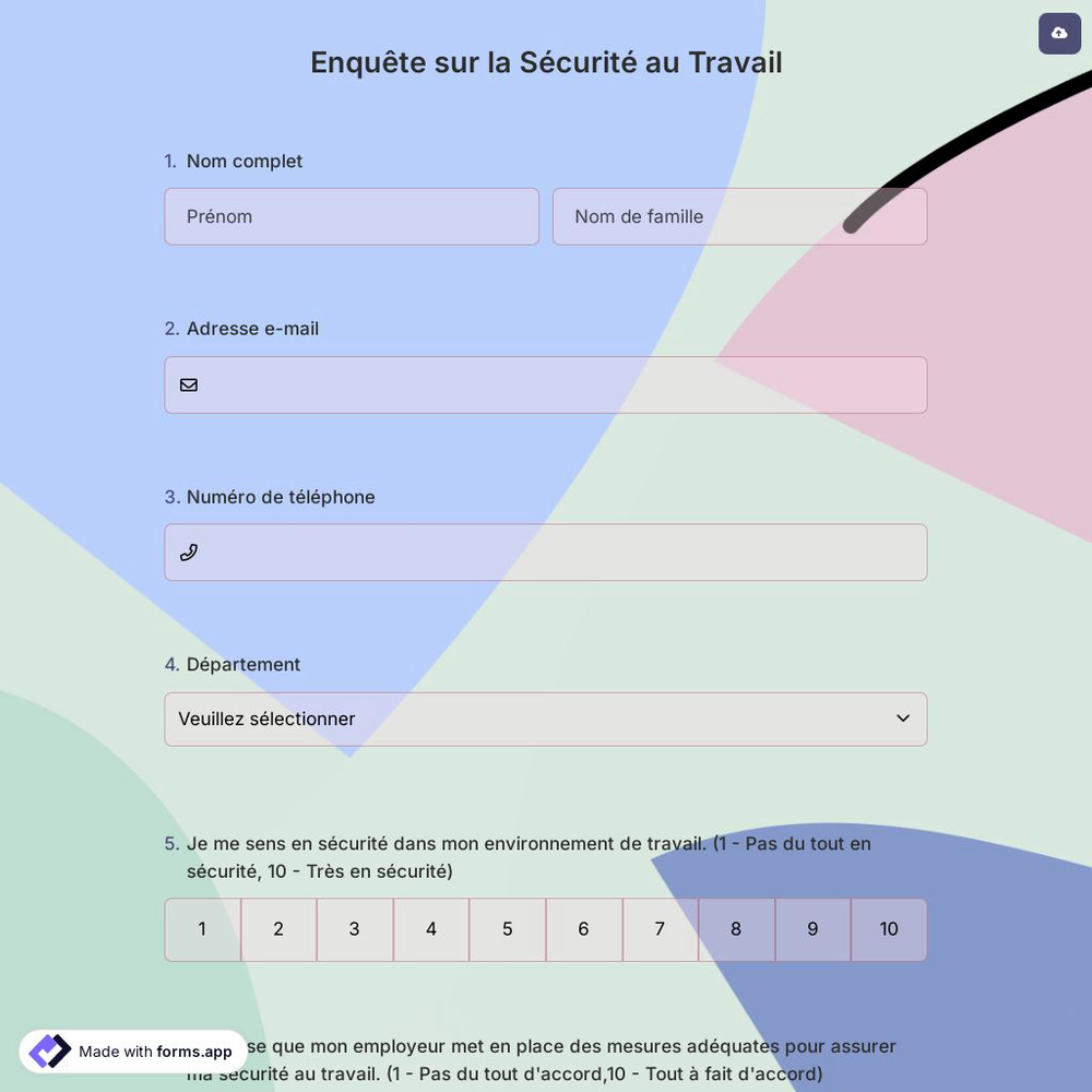 Enquête sur la Sécurité au Travail