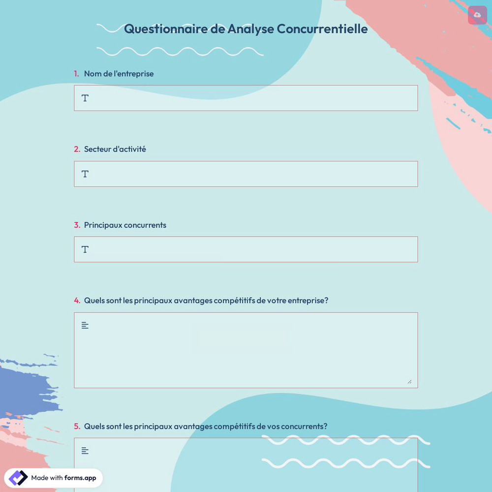 Questionnaire de Analyse Concurrentielle