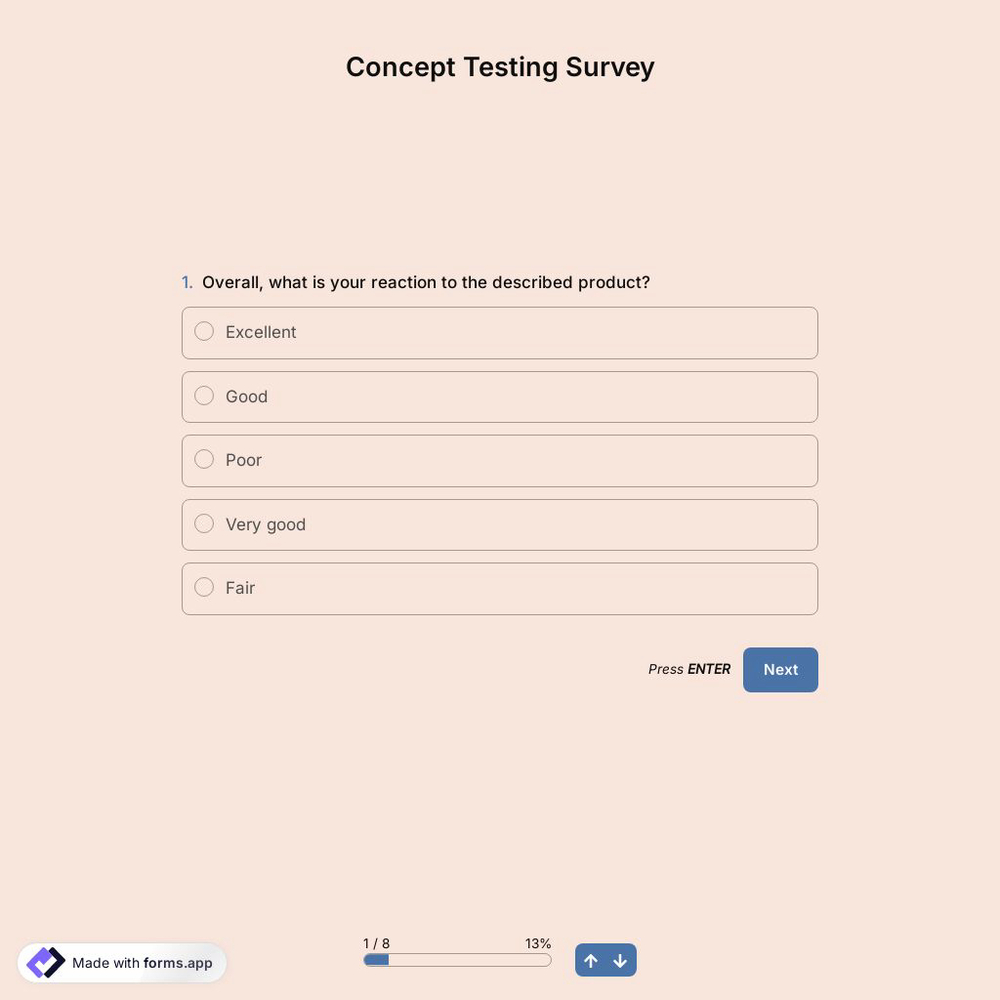 Concept Testing Survey
