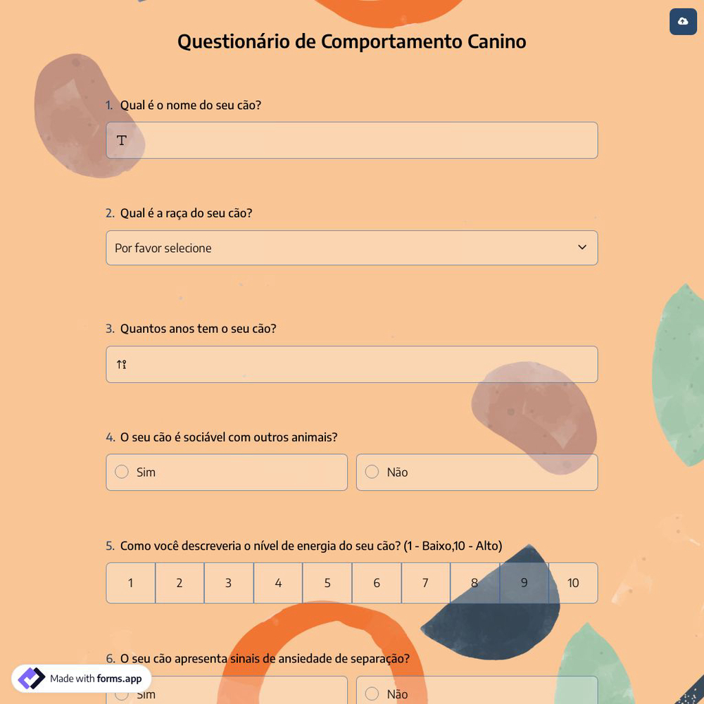 Questionário de Comportamento Canino