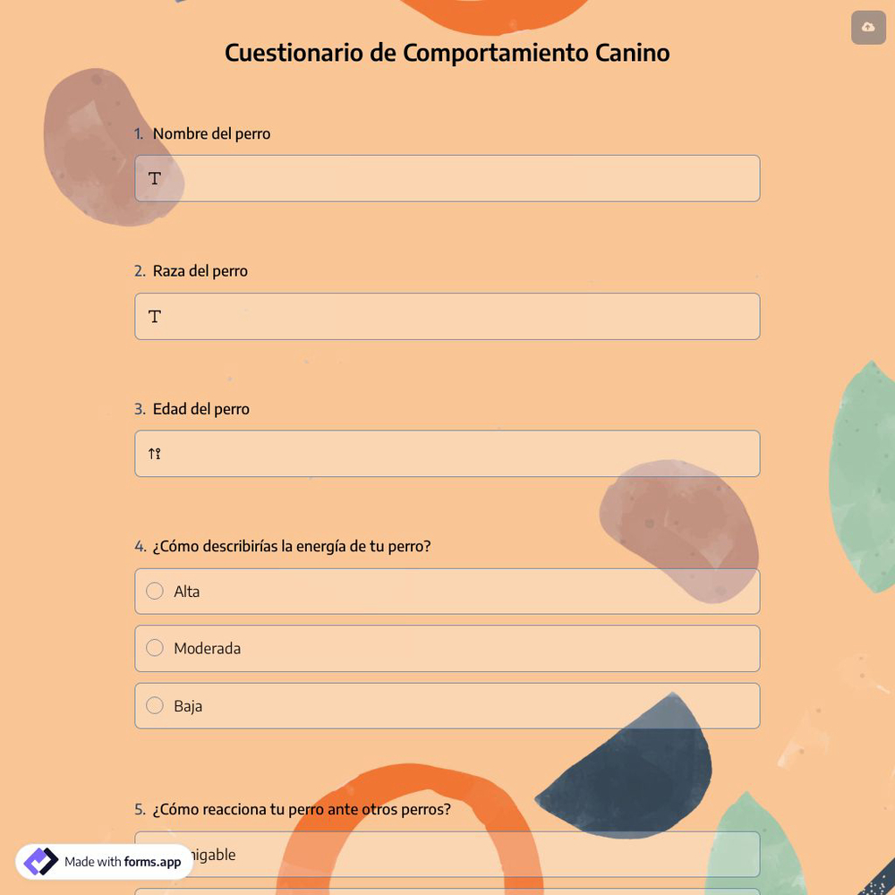 Cuestionario de Comportamiento Canino