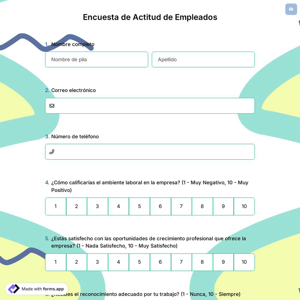 Encuesta de Actitud de Empleados