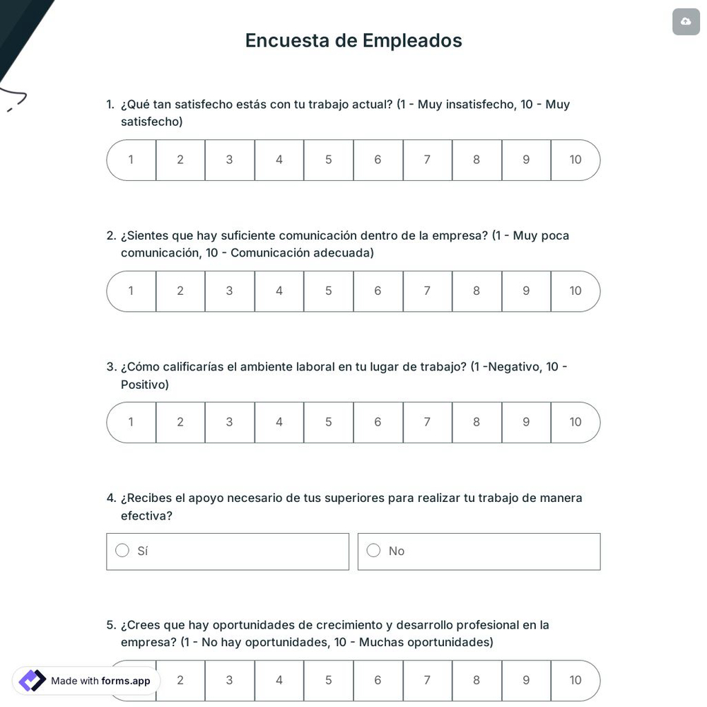 Encuesta de Empleados
