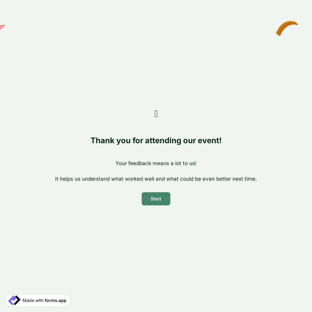 Event Feedback Survey