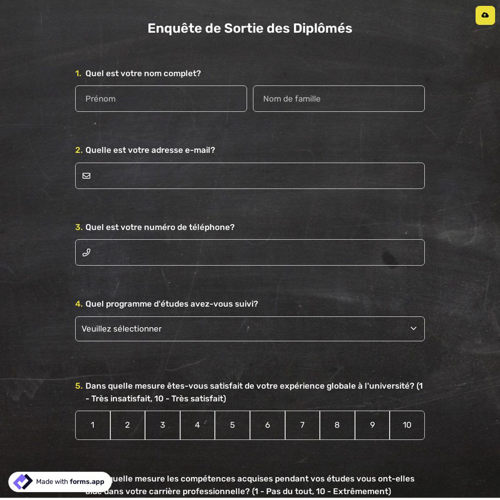 Enquête de Sortie des Diplômés