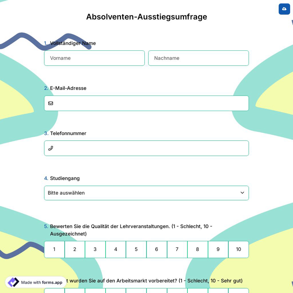 Absolventen-Ausstiegsumfrage