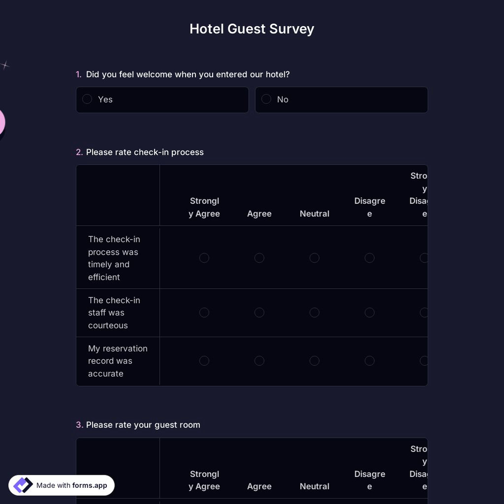Hotel Guest Survey