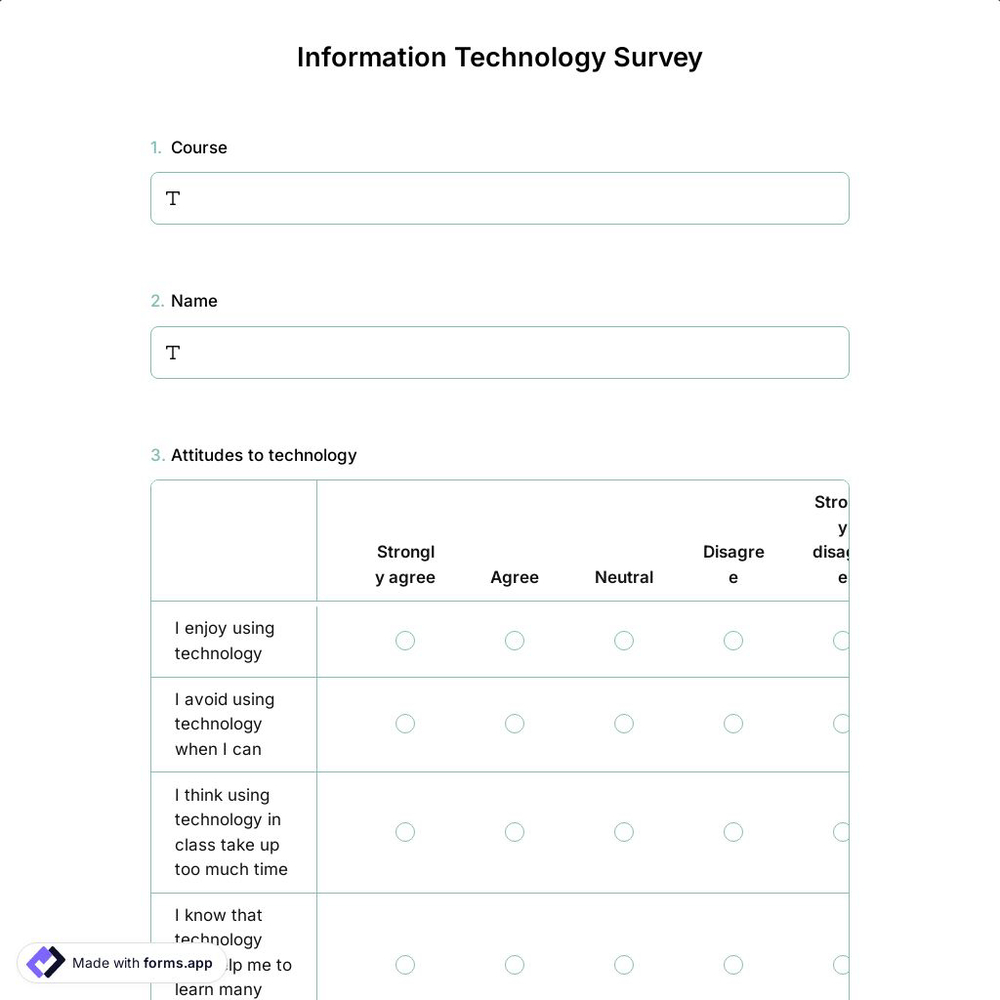 Information Technology Survey